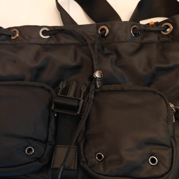 MZ Wallace Black Rec Air Medium Apex Crossbody - Picture 6 of 7